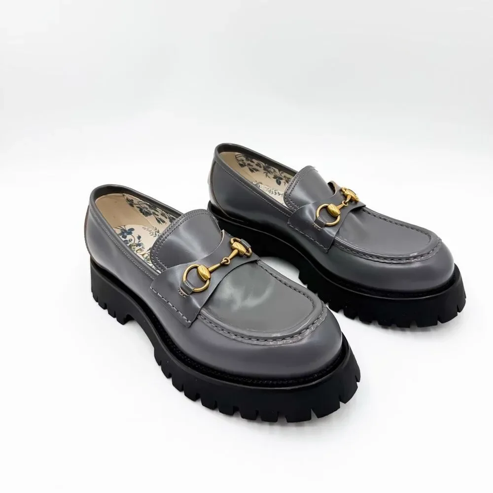 Gucci 1955 Horsebit Lug Sole Leather Loafers US Men’s 8.5